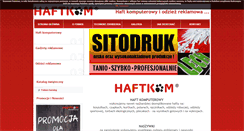Desktop Screenshot of haftkom.pl