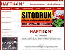 Tablet Screenshot of haftkom.pl